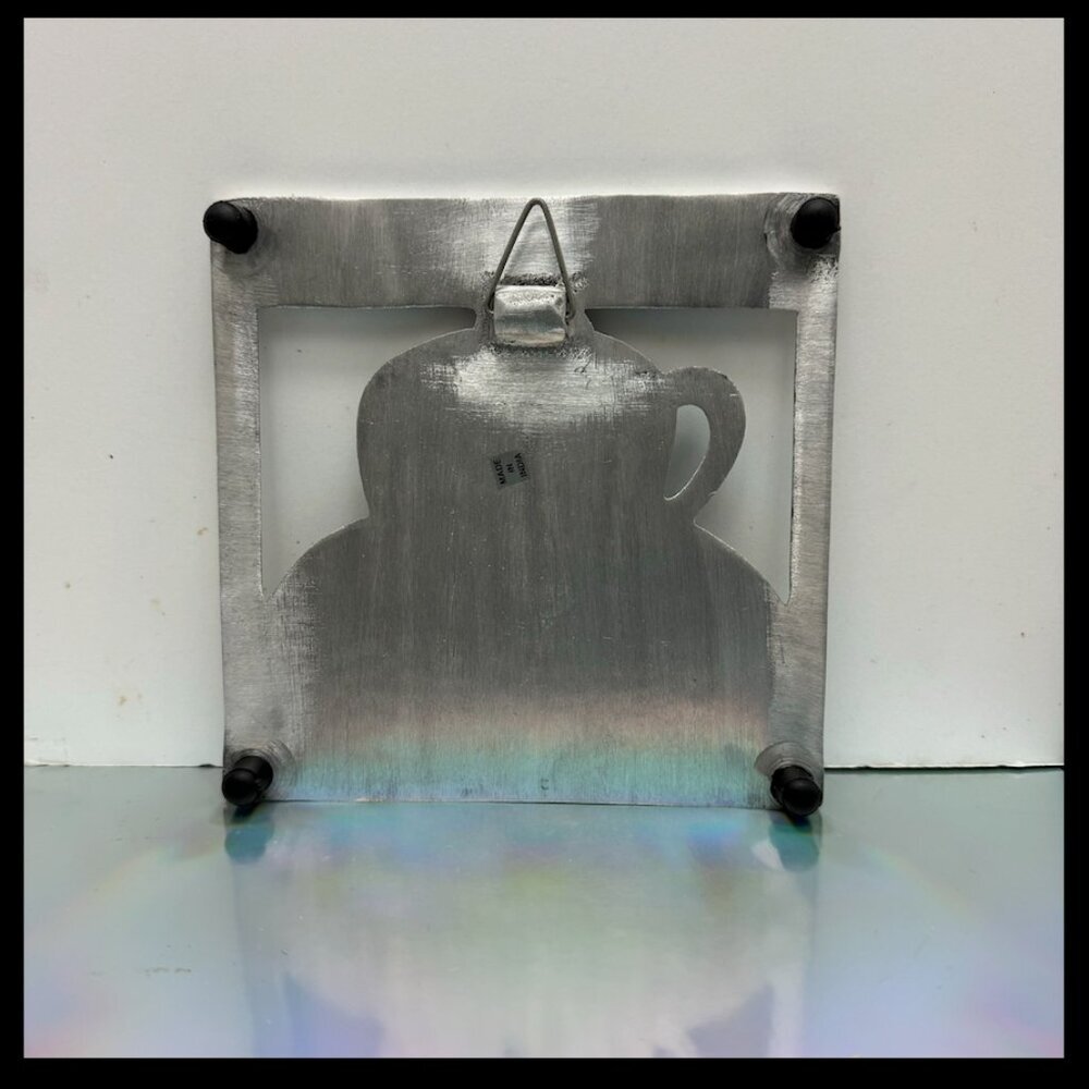 Best Coffee In Town | Cast Aluminum Wall Decor 6.5"x6.5" - Picture 3 of 4